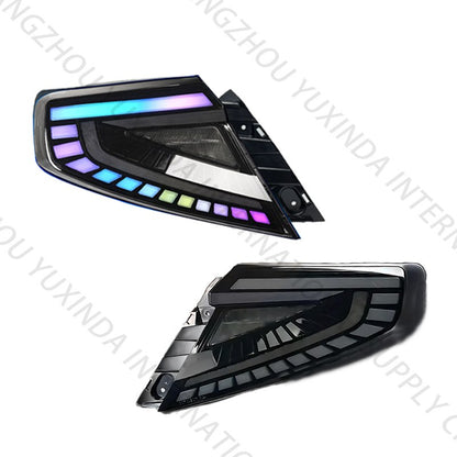 SINDAR Auto WRX 21-25 LED Rear Lights Assembly RGB Taillights Modification for Subaru WRX 2th Gen 2021-2025 New Design