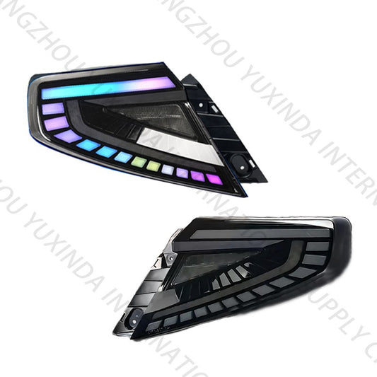SINDAR Auto WRX 21-25 LED Rear Lights Assembly RGB Taillights Modification for Subaru WRX 2th Gen 2021-2025 New Design