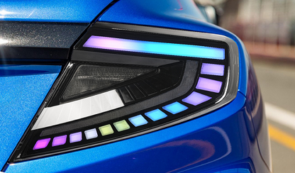 SINDAR Auto WRX 21-25 LED Rear Lights Assembly RGB Taillights Modification for Subaru WRX 2th Gen 2021-2025 New Design