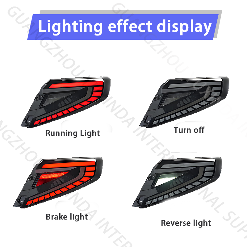 SINDAR Auto WRX 21-25 LED Rear Lights Assembly RGB Taillights Modification for Subaru WRX 2th Gen 2021-2025 New Design