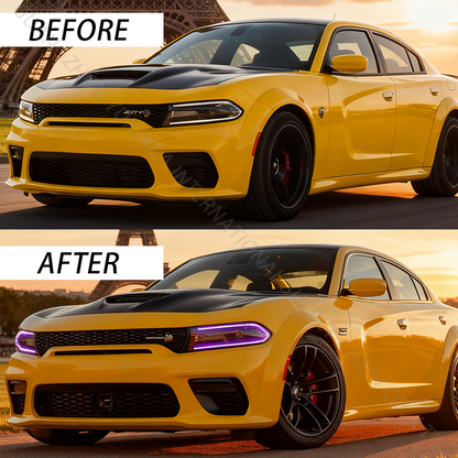 SINDAR Auto RGB Headlight Assembly Modified LED Head Lamp for Dodge Charger 2015-2021 7th Gen Wholesale