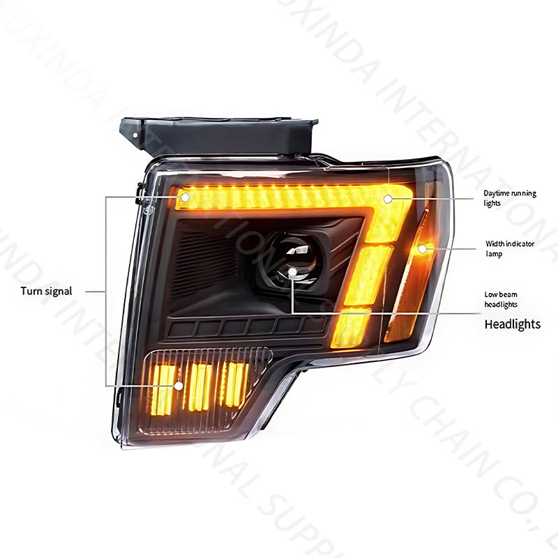 Sindar Auto LED Taillight Suitable for Ford F150 F-150 2008-2014 Rear lamps