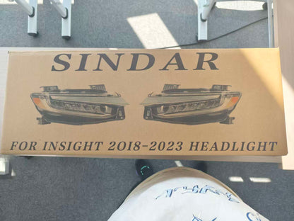 SINDAR Auto LED Headlight Assembly for Honda Insight 2019-2023 New Car Light Accessories 33100TXMA01