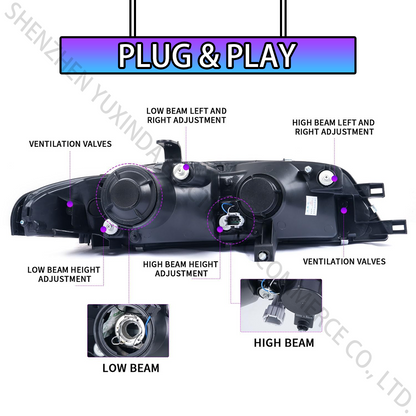 Auto Headlight for Nissan Skyline R33 GTR 1993-1996 gtst 93-96 spec 1 Not for 95-98