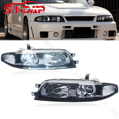 Auto Headlight for Nissan Skyline R33 GTR 1993-1996 gtst 93-96 spec 1 Not for 95-98