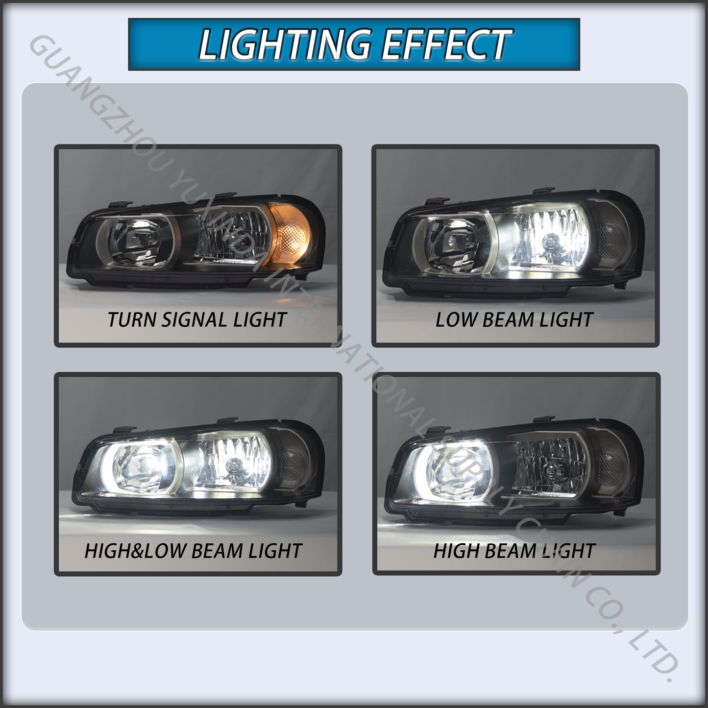 Auto Headlight Suitable for Nissan Skyline 5th Generation R34 GT GTR GT-R 1999-2002 Head Lamp 99-02 2003-2007