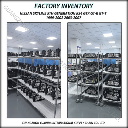 Auto Headlight Suitable for Nissan Skyline 5th Generation R34 GT GTR GT-R 1999-2002 Head Lamp 99-02 2003-2007