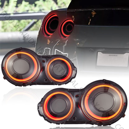 SINDAR 2-pcs New LED RGB Tail Lamp Modified Taillight for Nissan GT-R GTR R35 2009-2025