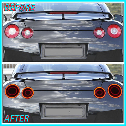 SINDAR 2-pcs New LED RGB Tail Lamp Modified Taillight for Nissan GT-R GTR R35 2009-2025