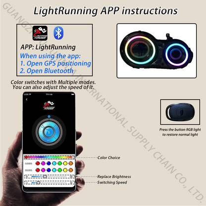 SINDAR 2-pcs New LED RGB Tail Lamp Modified Taillight for Nissan GT-R GTR R35 2009-2025