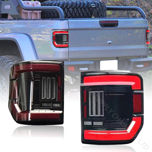 SINDAR Auto 2pcs LED taillight with startup animation Suitable for Jeep Gladiator 2020-2025