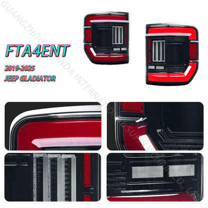 SINDAR Auto 2pcs LED taillight with startup animation Suitable for Jeep Gladiator 2020-2025