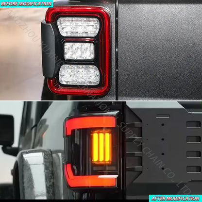 SINDAR Auto 2pcs LED taillight with startup animation Suitable for Jeep Gladiator 2020-2025